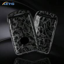 Vỏ bảo vệ chìa khóa xe ABS với họa tiết sợi carbon, phù hợp cho dòng xe 3 Series (2019-2023), CX30, CX5, CX3, CX8, CX9 và các mẫu xe khác có hệ thống mở khóa không cần chìa khóa. - B - Xem 1