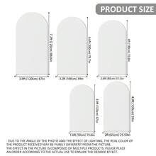 Phông nền vòm đen 5ft, 6ft, 6.6ft, 7.2ft, Phông nền vòm vải thun co giãn 2 mặt thích hợp cho vòm cưới, tiệc sinh nhật, trang trí vòm cưới (Không bao gồm khung vòm, chỉ có phông nền vải) - màu đen - Xem 3