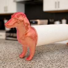 Dachshund Kitchen Paper Towel Holder, Freestanding Countertop Paper Towel Dispenser, Vintage Animal Paper Towel Display Rack, Creative Storage Organizer, Suitable For Kitchen, Bathroom, Living Room And More Scenes, Cute, Exquisite And Interesting Gift Toy For Friends - Multicolor - View 7