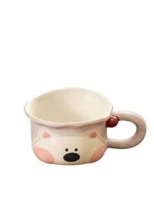 1pc Cute West Highland Terrier Ceramic Cup, High-Quality Couple Water Mug, Office Coffee Mug, Home Breakfast Milk Cup - Multicolor - View 10