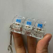 1件新奇减压玩具，机械键盘键帽放松玩具钥匙扣，钥匙圈和桌面配件 - 彩色 - 查看 4