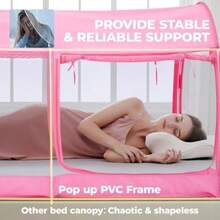 Alvantor - Tienda de campaña(Rosa 99.1An x 190.5Al cm (1 Paneles)) - Multicolor - Ver 8