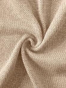 女士优雅修身无袖上衣和紧身裙两件套，闪亮纽扣装饰，适合派对、日常穿着、春夏约会夜装 - 駝色 - 查看 11