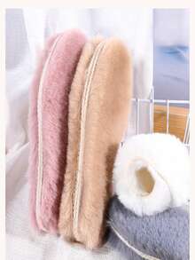 Thick Plush Insoles, Comfortable & Long-Lasting Warmth, Faux Rabbit Fur Winter InsolesInsulation,Galentines,Puppy,Carnival,Decoración Para Fiestas