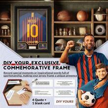 WSXC JupDec Jersey Frame Display Case Large Clear Acrylic Shadow Box With UV Protection For Baseball Basketball Football Soccer Hockey Shirts Wall Mount Wooden Showcase Idea Gift For Sports Fans 1 Pack - 黑色 - 查看 5