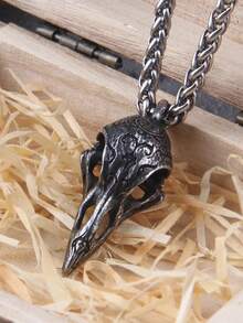 Women's Skull Raven Witch Necklace Mystic Amulet Dark Alternative Witchcraft - 黑色 - 查看 10