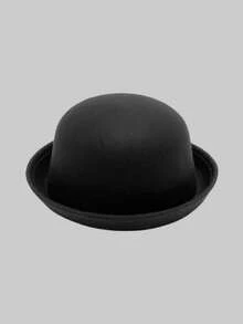 1 buah Topi Mini Bulat, Warna Polos, Kasual, Wanita, Untuk Perjalanan Sehari-hari - A - View 12