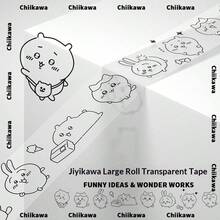 1pc Widening Japanese Comic Tape, Packing And Sealing, Simple Card Out Packaging, Large Roll Of Cost-Effective Cultural And Creative Tape, Super Cute And High Beauty Gifts For Friends, Valentine's Day Gifts, New Year Gifts, Valentine's Day Gifts, Easter Gifts