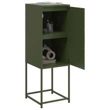 Credenza vidaXL verde oliva 36x39x107 cm in acciaio - Multicolore - Visualizzare 5