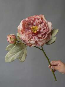 1pc High Quality Vintage Peony Artificial Flower, Home Decor Ornament, Wedding Aisle Flower - Multicolor - View 14