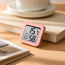 6pcs Digital Thermometer (Black, White, Pink) - Indoor Thermometer Mini Temperature And Humidity Monitor - With Temperature & Humidity Display/Adhesive Sticker/Portable - Suitable For Home/Nursery/Office/Travel/RV - All Season - Christmas Holiday Gift - Multicolor - View 4