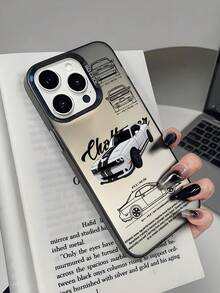 1个赛车图案手机壳，时尚汽车拆解设计，防震保护套，兼容 17/16/15/14/13/12/11/Pro/Pro Max，磨砂后盖，也适用于Galaxy系列 - 灰色 - 查看 7