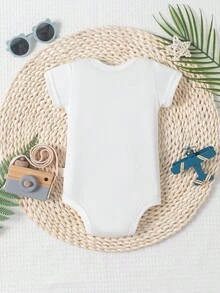 Baby Bodysuit"My Heart Belongs To Gigi" With Red Heart & Arrow Accents, Newborn Cute Grandparent - Love Outfit,Cotton - 白色 - 查看 2