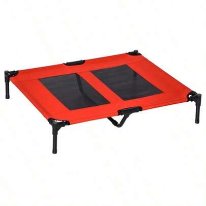 Pet Bed, Elevated To Protect Your Pet From Wet Ground - Breathable Mesh Fabric Keeps Your Pet Well Ventilated