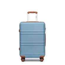 20 24 28 32 Inch Suitcase ABS PC Hard Shell Luggage Carry On Cabin Check In XL Extra Large Lightweight Spinner Wheels TSA Lock 3 Piece Set Travel - Dusty Blue - View 12