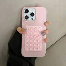 1 pieza/2 piezas Funda de teléfono de silicona con ventosa, soporte adhesivo para un agarre fuerte para selfies y videos, fácil de usar. Ventosa de silicona actualizada compatible con iPhone, teléfonos Android, regalo para cumpleaños, familia y amigos. Soporte de teléfono, accesorios de teléfono para baño con ventosa adhesiva - Multicolor - Ver 1