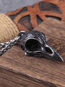 Women's Skull Raven Witch Necklace Mystic Amulet Dark Alternative Witchcraft - 黑色 - 查看 7