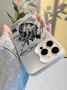 Funda de Silicona TPU para iPhone (X/XS/11/12/13/14/15/16/17) y , Diseño Anatomía del Corazón Estilo Gráfico Arte Médico, Protectora Anti-Golpes, para Jóvenes, Estudiantes, Amante - Plateado - Ver 2