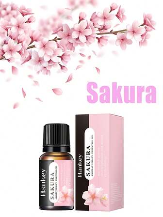 10毫升汉基水溶性精油：香草薰衣草樱花茉莉香薰加湿器香氛，10多种香型，家居空气清新剂，舒缓放松，持久留香，藤条香薰蜡烛礼盒套装