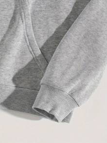 Men'S Hooded Sweatshirt with PXP Artistic Signature Print | Comfortable and Stylish, Ideal for Casual Wear and Leisure, Loose Fit, Slight Stretch Fabric - Gris - Ver 5
