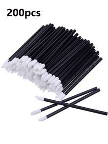 200pcs/50pcs Black Lip Brushes, Makeup Brushes For Lipstick And Lip Gloss Application, Cosmetic Beauty Tools Set - Multicolor - View 12