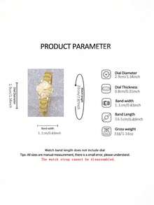 1pc Graduation Digital Small Disc Girls Steel Strap Watch And 1pc Bracelet Jewelry Set For Ladies - Multicolor - View 10