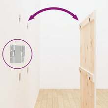 Cabecero de pared vidaXL blanco, 95,5 x 3 x 110 cm, madera maciza de pino. - Multicolor - Ver 6