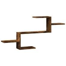 Estantería de pared vidaXL, roble ahumado, 104x15x49 cm, madera de ingeniería. - Multicolor - Ver 10