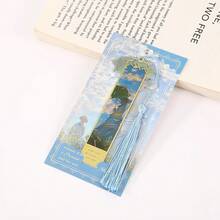 AHLGCAFT Vintage Painting Metal Bookmark, Asymmetrical Hollow Van Gogh Artwork Metal Tassel Bookmark, Gift For Writers, Teachers, Friends, Readers - one-size - View 24