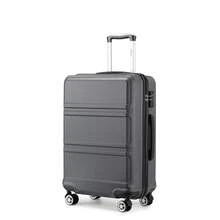 20 24 28 32 Inch Suitcase ABS PC Hard Shell Luggage Carry On Cabin Check In XL Extra Large Lightweight Spinner Wheels TSA Lock 3 Piece Set Travel - Grey - View 16