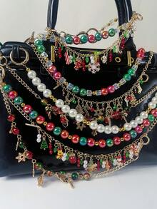 هدايا عيد الميلاد للنساء، هدايا لملء جوارب عيد الميلاد للنساء، زينة عيد الميلاد وديكور شجرة عيد الميلاد، سانتا كلوز، سلسلة حقيبة، قلادة، مجوهرات عيد الميلاد، سلسلة غزال، جوارب، تمثال الثلج، سلسلة مفاتيح، إكسسوارات الهاتف، هدايا شخصية للنساء، هدايا للمعلمين، هدايا عيد الميلاد للمعلمين، إكسسوارات الحقيبة - متعدد الألوان - مشاهدة 5