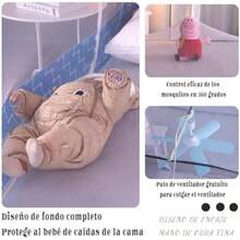 Mosquitero para Cama, mosquitero Plegable para Cama, mosquitero Plegable,Doble Puerta con Fondo,Tienda mosquitera150x200cm(2*1.8 azul1) - Multicolor - Ver 7