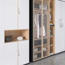 1pc Cabinet Knob Aluminum Alloy Door Kitchen Knob Brushed Cabinet Pull Handle Drawer Modern Furniture Hardware (Random Style Shipped) - Silver - View 6