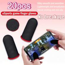 20 قطعة أكمام أصابع ألعاب عالية الحساسية، أكمام أصابع ألعاب من ألياف الكربون، أكمام أصابع ألعاب مضادة للعرق وقابلة للتنفس، أغطية أصابع ألعاب مضادة للكسر، مناسبة للألعاب المحمولة وجميع الأجهزة التي تعمل باللمس، هدية للصديق، هدية عيد الميلاد - متعدد الألوان - مشاهدة 7