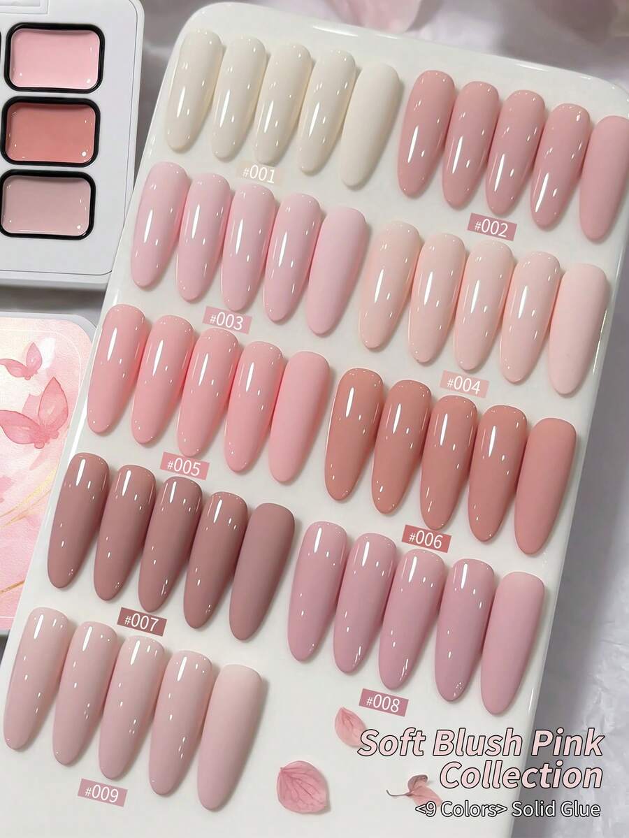 9色扎染凝胶指甲油，高饱和度半固态指甲凝胶，美甲沙龙用品