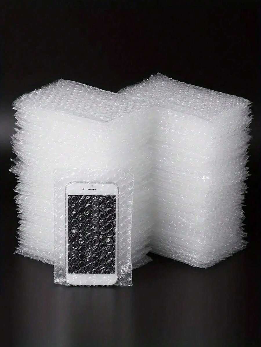 5pcs PUKAMAM Premium Bubble Cushion Wrap Pouches - 4x6 Inch Protective Bubble Bags For Shipping & Packing, Durable Reusable Inflatable Wrap Sleeves With Secure Item Protection, Black - White - View 1