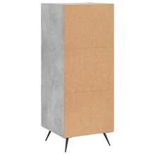Credenza vidaXL grigio cemento 34,5x34x90 cm Materiale a base di legno - Multicolore - Visualizzare 8
