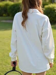 Ny utomhusjacka för kvinnor, manchesterjacka med lång ärm och dragkedja, minimalistisk och trendig stil, lämplig för utomhusaktiviteter och sportmatchning tidigt på våren