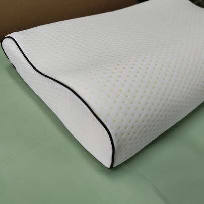1 Gối ngủ bằng mút hoạt tính tre có đường viền chỉnh hình cổ hỗ trợ cổ, gối thở thư giãn cổ vai, gối hỗ trợ chỉnh hình công thái học có thể điều chỉnh, gối hỗ trợ lưng bụng cho người ngủ nghiêng, vỏ có thể tháo rời