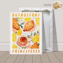1pc Good Morning Princess Art Print_ Italy Coffee, Lemons - Multicolor - View 16