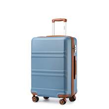 20 24 28 32 Inch Suitcase ABS PC Hard Shell Luggage Carry On Cabin Check In XL Extra Large Lightweight Spinner Wheels TSA Lock 3 Piece Set Travel - Dusty Blue - View 17