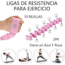 Ligas de Resistencia para Ejercicio,2 PK Bandas de Resistencia para Ejercicios,Bandas EláSticas de Entrenamiento,Bandas de Ejercicios Adecuadas para Fisioterapia,Modelado Corporal,Fitness.(default) - Multicolor - Ver 3