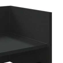 Mensola da parete vidaXL, nera, 70,5x35x30,5 cm, materiale a base di legno - Multicolore - Visualizzare 7