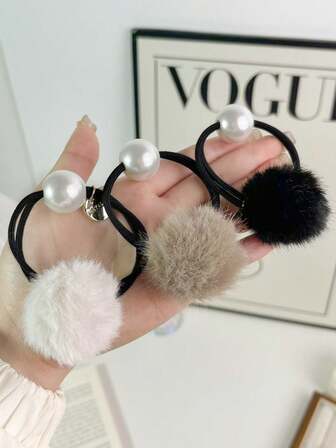 3 Pieces Set Of Women's Sweet Hair Rings - High-End Light Luxury Satin Large Intestine Hair Rings, Hair Ropes, Soft And Elastic Ponytail Hair Rings, Suitable For Braided Hair, Hair Buns And Daily Hairstyles, Hair Accessories, Braided Headbands, Extremely Simple Style Hair Rings, High-End Hair Rings