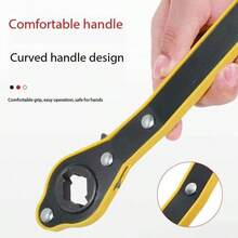 4-In-1 Ratchet Lug Wrench & Scissor Jack Set, Multifunctional Tire Changing Tool Kit For Cars, SUVs And Sedans, Lightweight Roadside Assistance - Multicolor - View 5