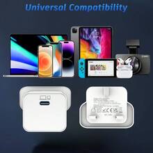 Fast Charging GaN Wall Charger 45W Fast Charger Adapter, UK/GaN Type-C Charger, Compatible With IPhone 17/16/15, Apple Laptops, Galaxy, Find X8/X5 Pro Lite/X3/X2 Pro And More, USB Wall Charger Memorial Day Summer Kickoff - View 6