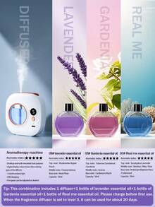 USB Full-Automatic Spray Aromatherapy Machine, Wall Mounted Household Aromatic Essential Oil Diffuser, With Cold Fog And Digital Display, Small Electric Air Freshener, Hotel Perfume Spray, Aromatherapy Spray, White/Rechargeable/5 Working Modes, Lasting And Fresh Air, Very Suitable For Cars, Bedrooms, Offices, Rooms, Toilets - Multicolor - View 22