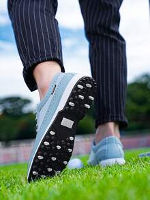 男士四季通用高尔夫球鞋 - 轻便 EVA/橡胶鞋底，商务休闲运动鞋，适合高尔夫、办公、正式场合 - 耐磨鞋面，全地形抓地力，透气内衬，专为专业球员打造