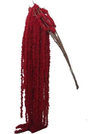 3/1pc Wine Red Artificial Flower Wisteria Hanging Flowers, Lover's Tears Hanging Plant, Wedding Faux Flower Hanging Silk Artificial Amaranthus, Burgundy Wedding Flowers, Cascading Wedding Bouquet For Wedding Background Decoration, Hotel Decoration, DIY Flower Arrangement Material, Vase Filler, Wall Decoration, Mother's Day, Birthday, Party, Gift (Yarn Material Artificial Flower)