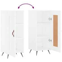 Buffet vidaXL blanc 34,5 x 34 x 90 cm, matériau à base de bois - Multicolore - Voir 9